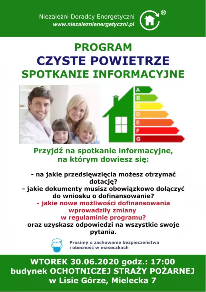 Plakat informacyjny Czyste Powietrze