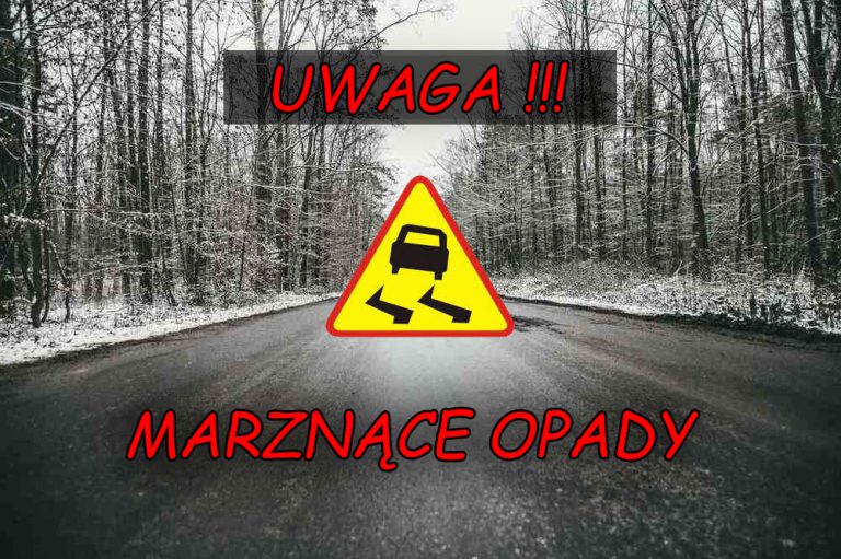 Informacja o wystąpieniu marznących opadów